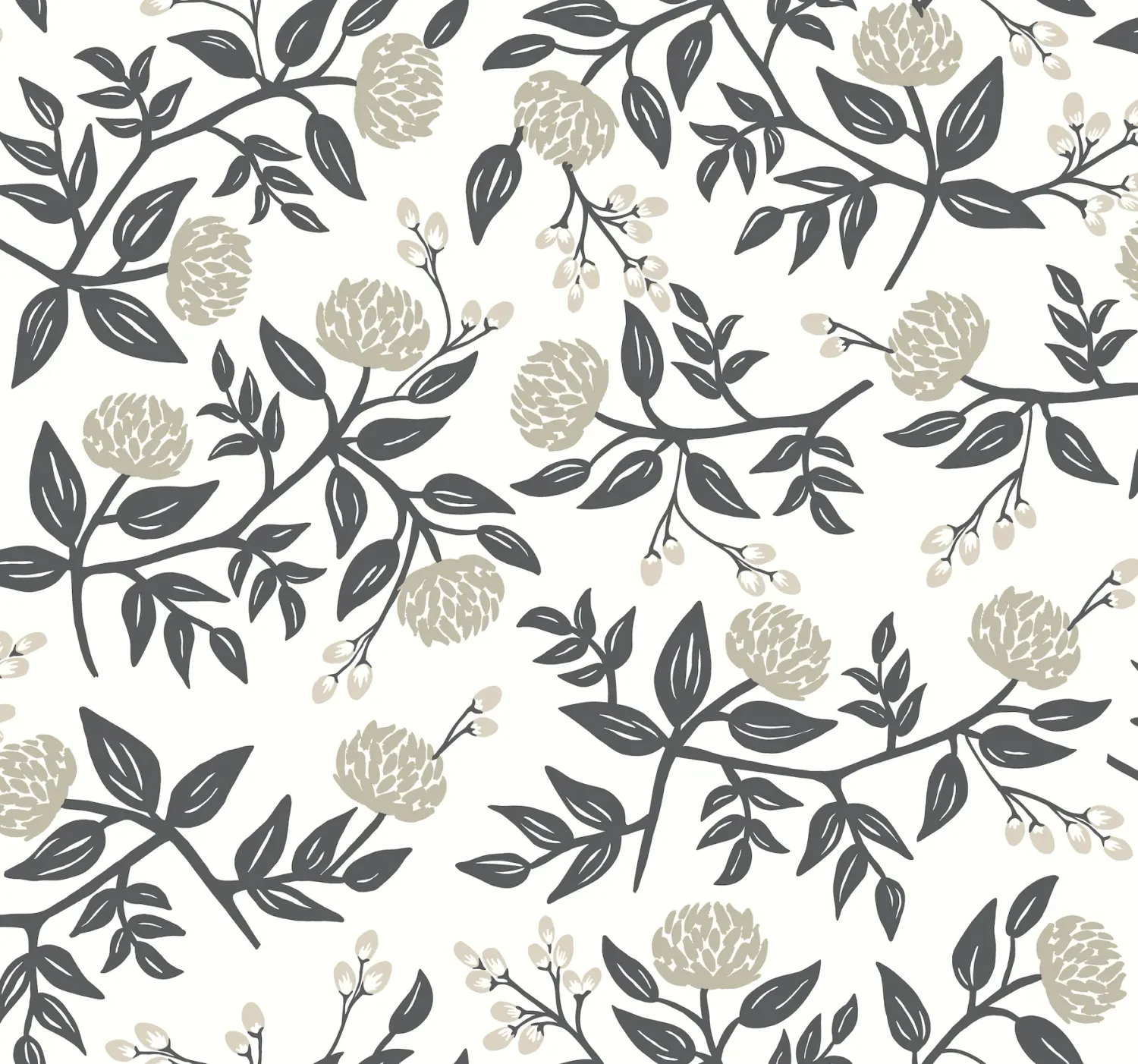 Peonies White&amp;Black