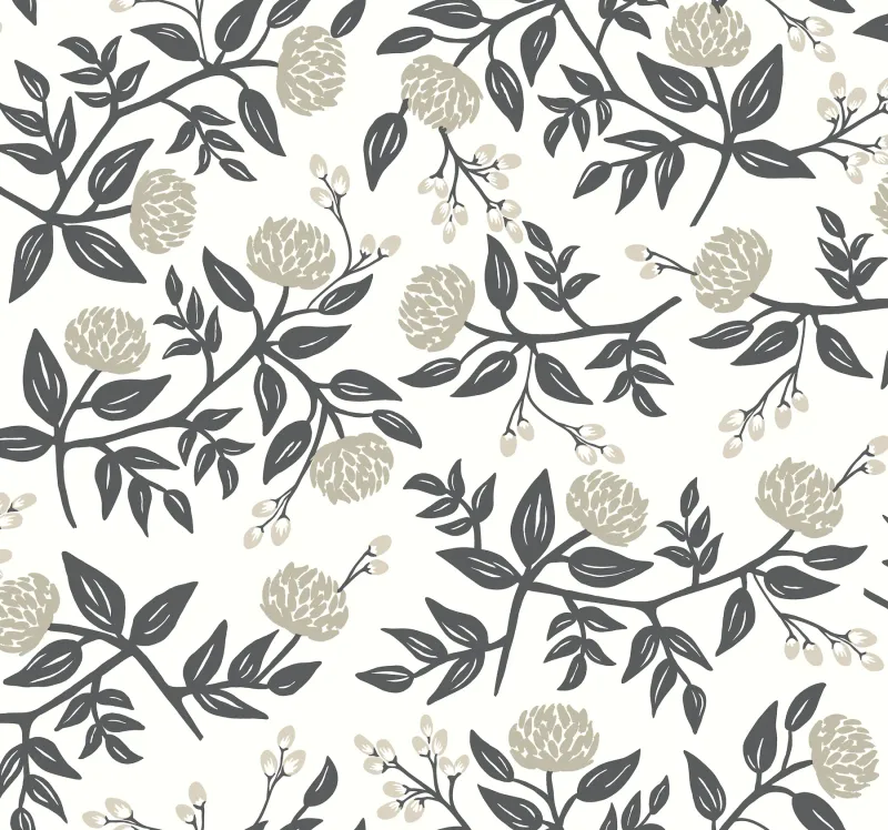 Peonies White&amp;Black