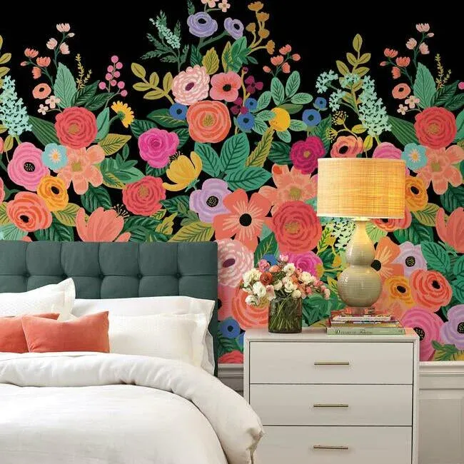 Garden Party Black Multi