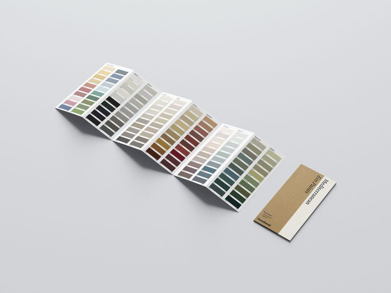 Coordonné paint colors fold-out brochure