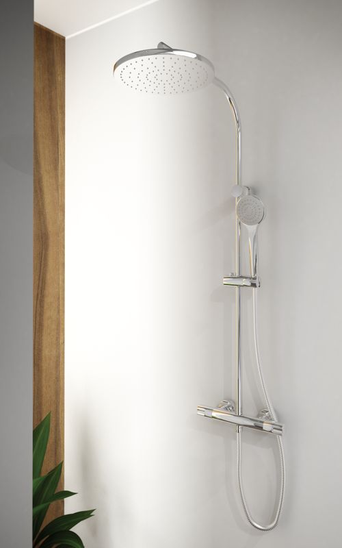 Termostática de ducha con columna fija TENDER