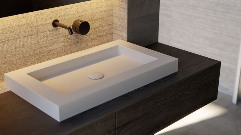 Lavabo monomando de empotrar INCOOL
