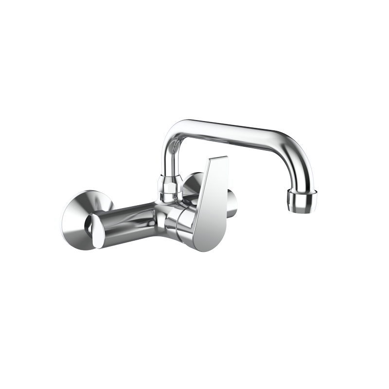 Fregadera monomando pared Eco Project caño alto