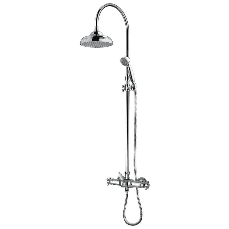 Termostática de ducha con columna telescópica CLÁSICA