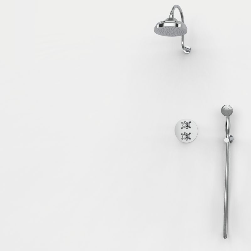 Set ducha termostática 2 salidas CLÁSICA
