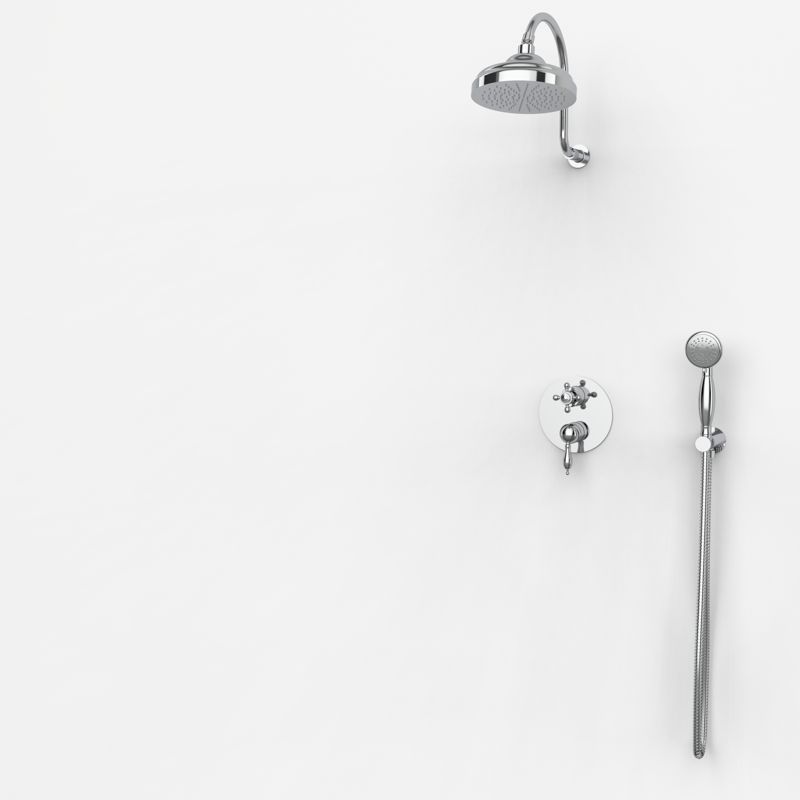 Set ducha monomando 2 salidas CLÁSICA