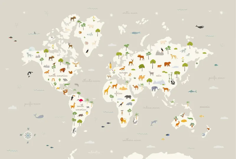 Animal Map Cloud