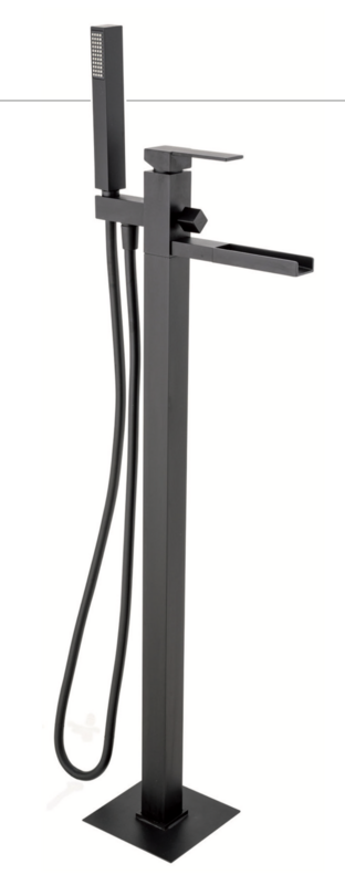 Tizziano waterfall floor-mounted bathroom mixer column
