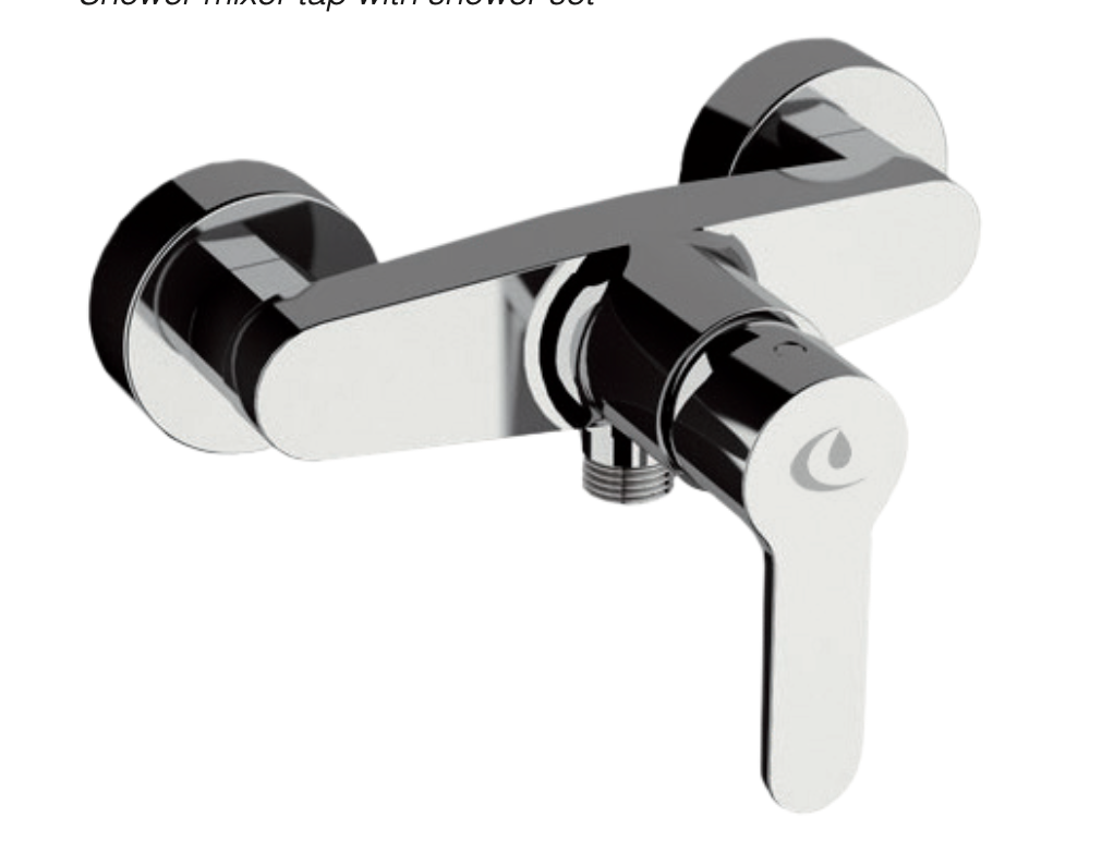 Shower mixer with Ainsa shower equipment