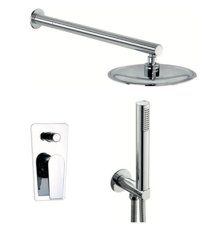Shower mixer with Athenea shower equipment