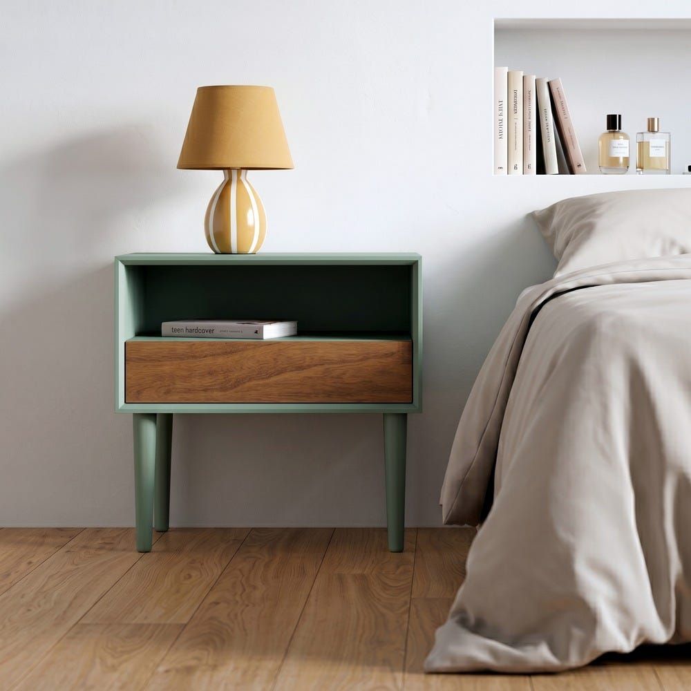 MESITA VERDE DM DORMITORIO 50x35x50cm