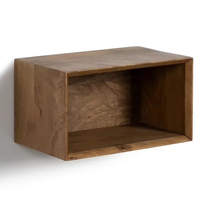 MESITA FLOTANTE MIEL MADERA DE MANGO 40,50x25x23cm