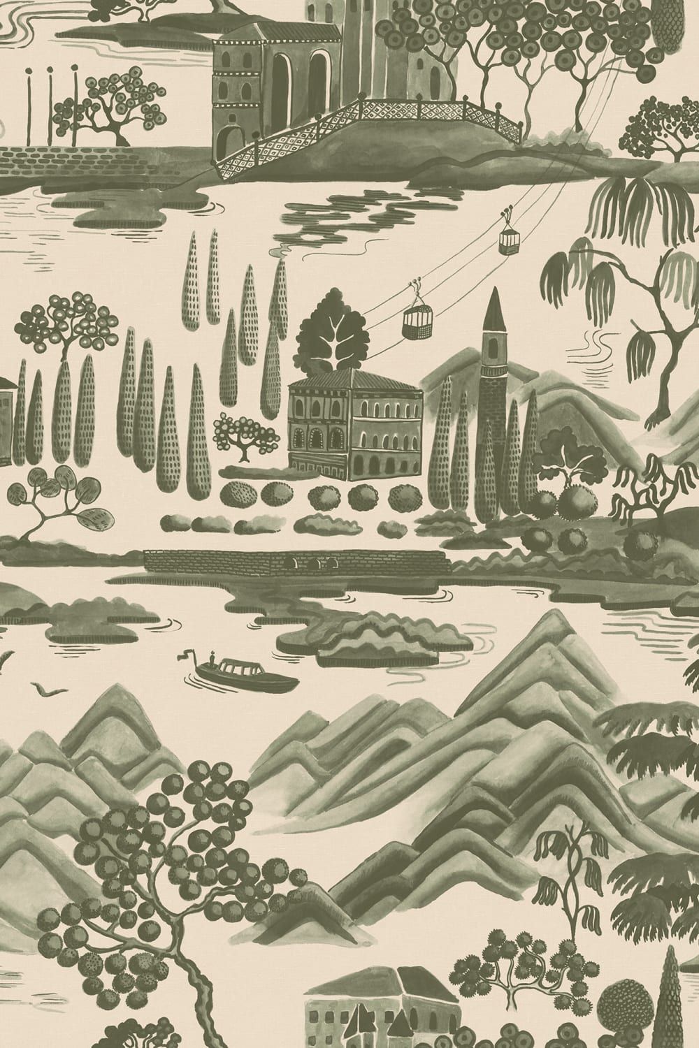 Lake Como Forest Green