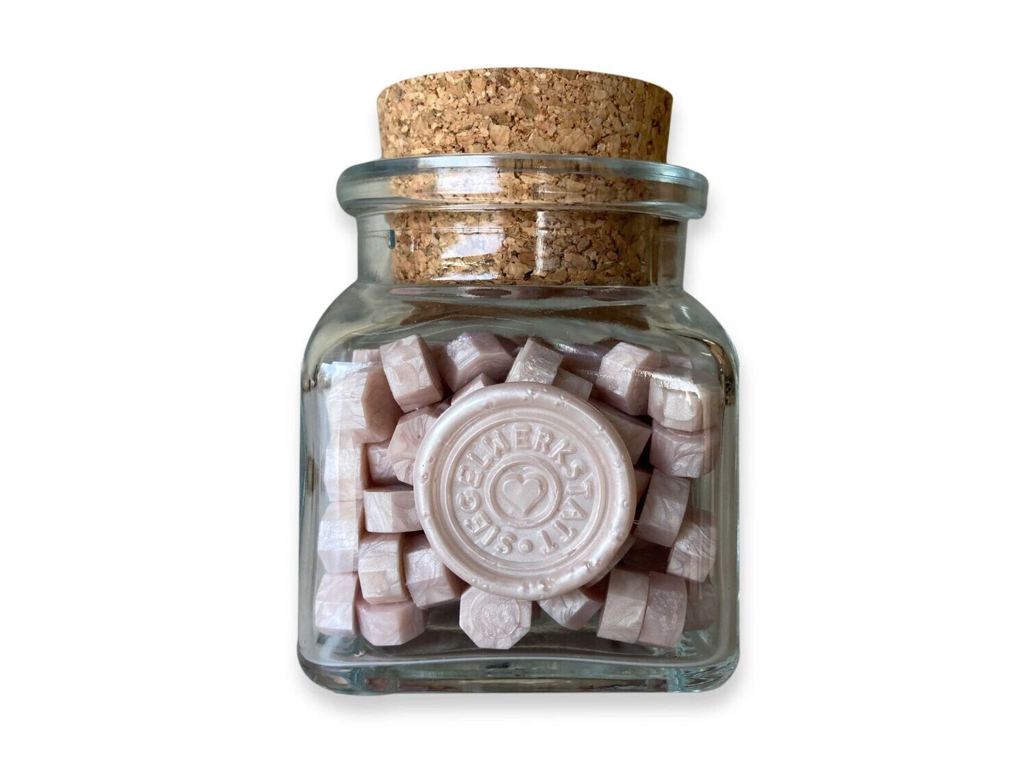 Siegelwachs in Perlen "Octagon" in Flaschen - Rosa - Lila - Violett