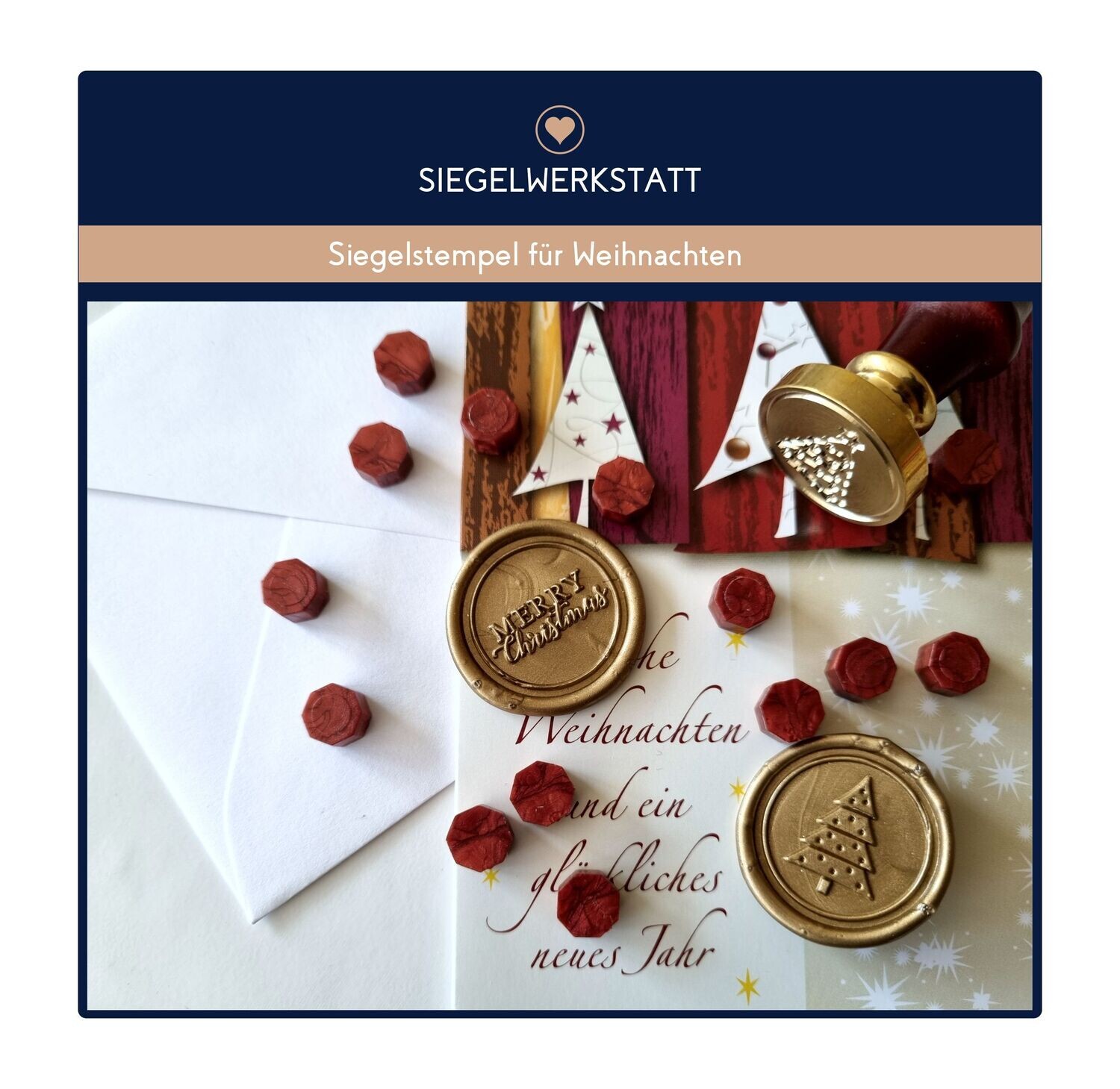 Siegel mit Motiv für Weihnachten