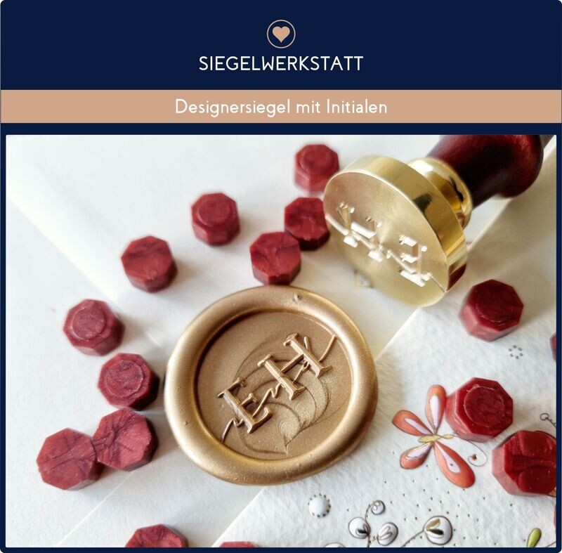 Siegel mit Initialen - Design
