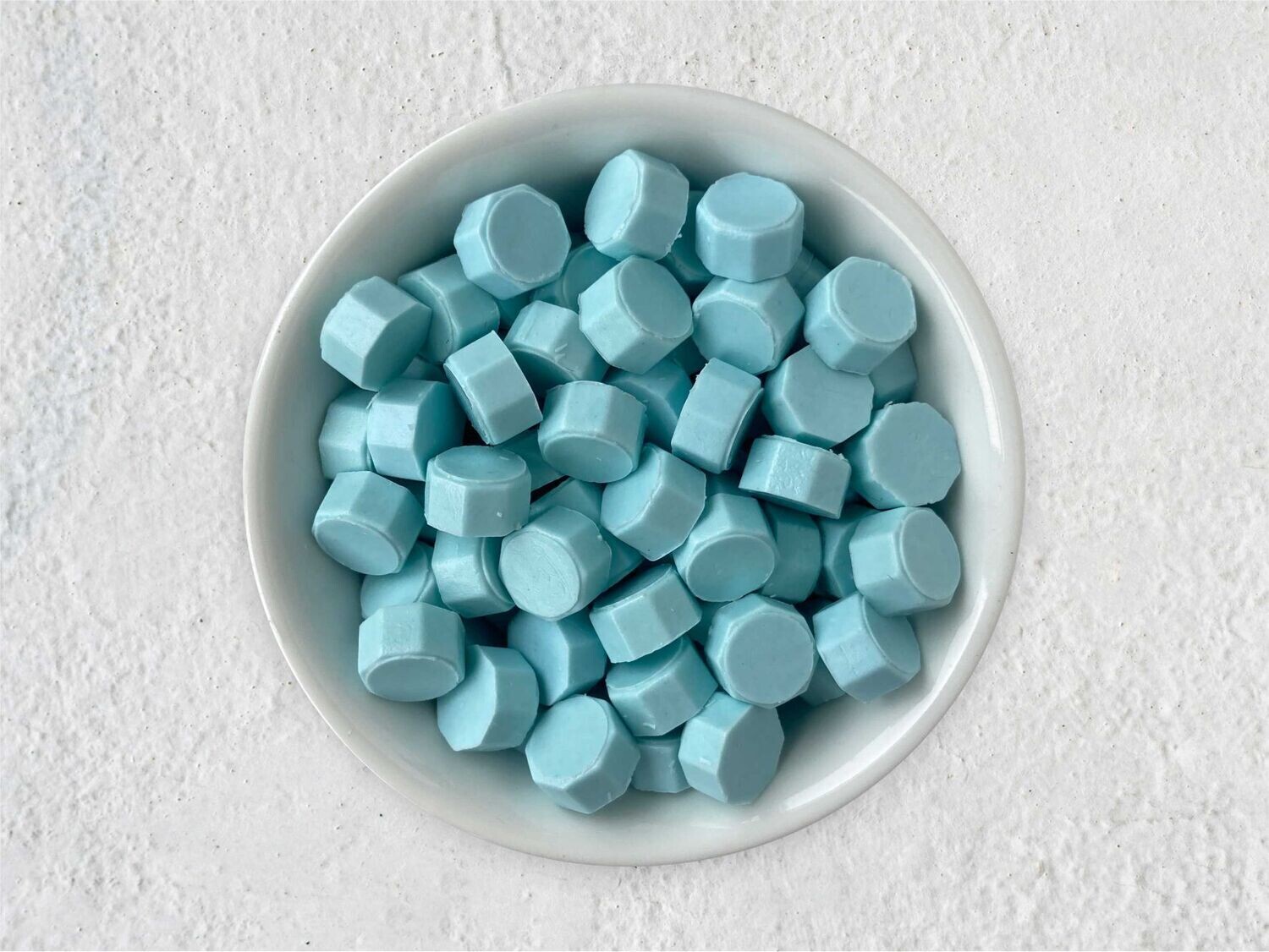 Siegelwachs in Perlen "Octagon" - Blau