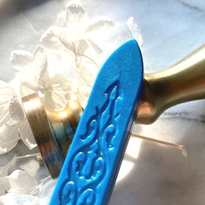 Siegelwachs "Classic" mit Docht - Blau und Grün