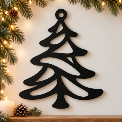 Weihnachtsbaum aus Acrylglas – geschwungene Bänder Weihnachtsbaum aus Acrylglas – geschwungene Bänder
