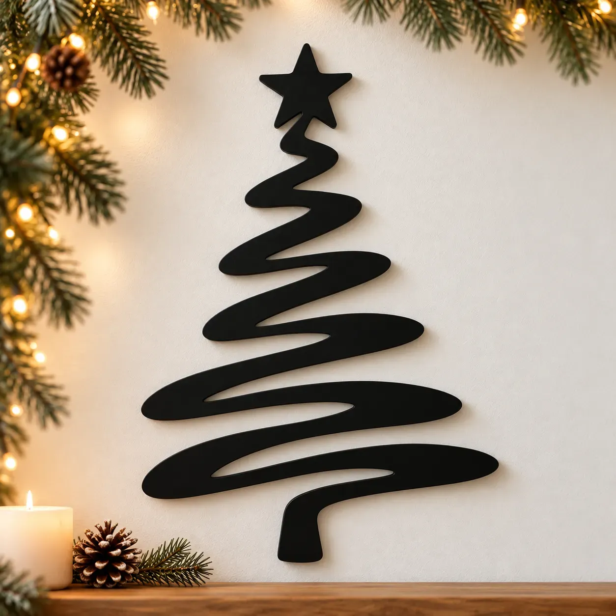Weihnachtsbaum aus Acryl – Sternenschwung Weihnachtsbaum aus Acryl – Sternenschwung