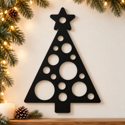 Weihnachtsbaum aus Acrylglas – Sterne und Kugeln Weihnachtsbaum aus Acrylglas – Sterne und Kugeln