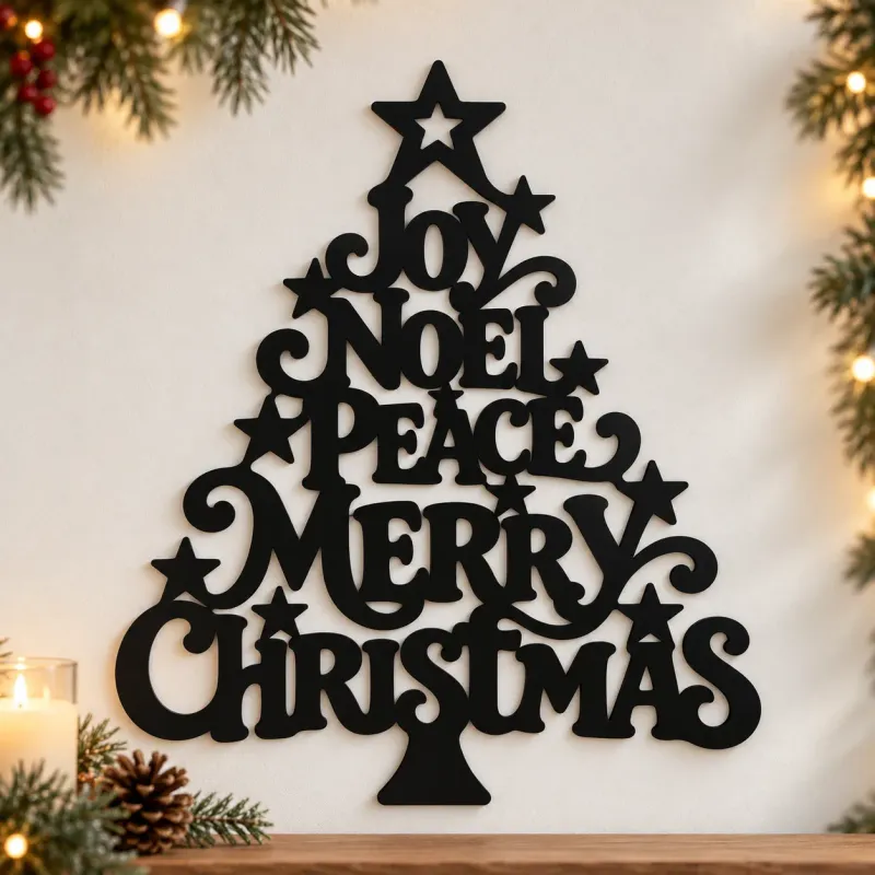 Weihnachtsbaum aus Acrylglas – Christmas wishes