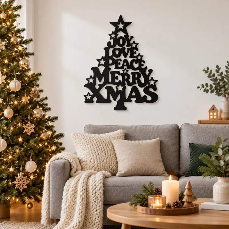 Weihnachtsbaum aus Acrylglas – Merry XMAS