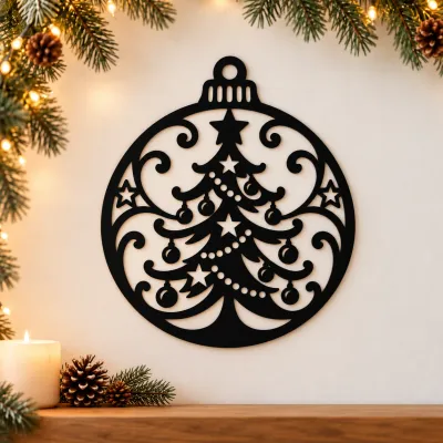 Acryl-Deko Weihnachtskugel - Tannenbaum