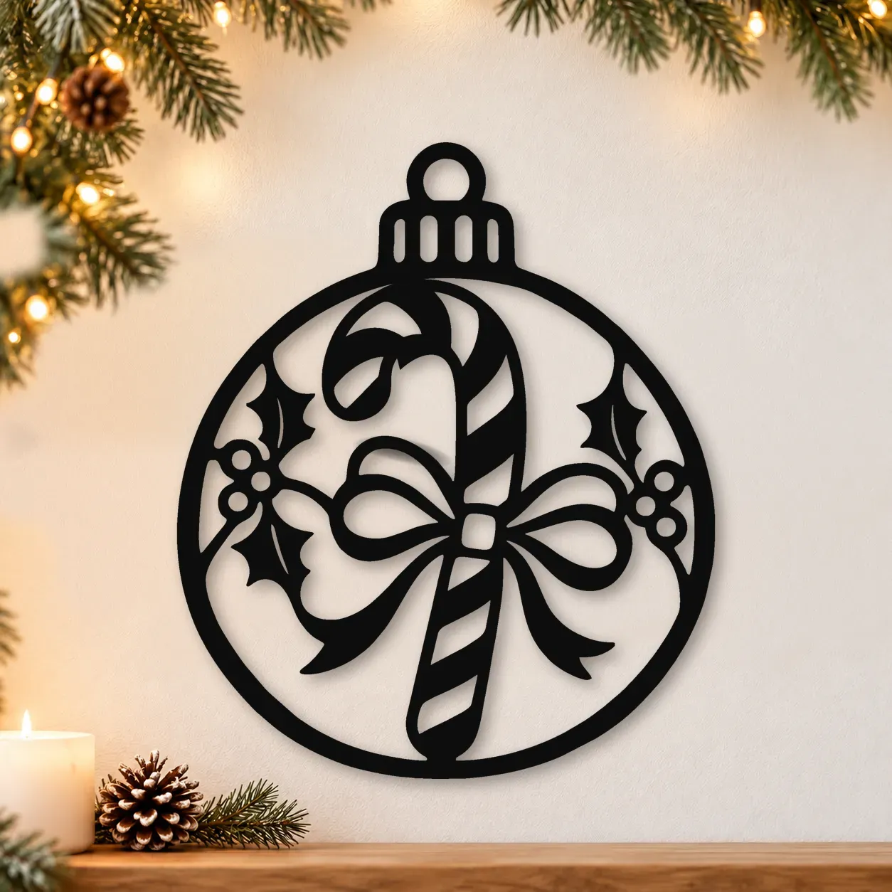 Acryl-Deko Weihnachtskugel - Weihnachtssternblüte Acryl-Deko Weihnachtskugel - Weihnachtssternblüte