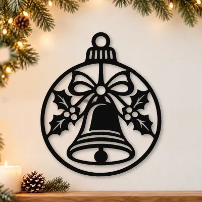 Acryl-Deko Weihnachtskugel - Glocke mit Schleife Acryl-Deko Weihnachtskugel - Glocke mit Schleife