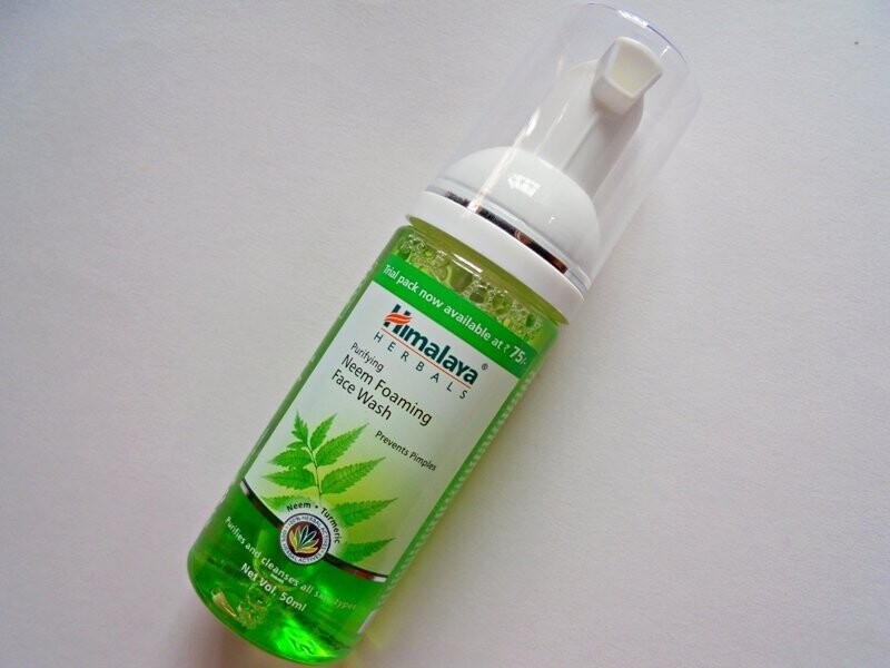 Himalaya purifying Neem foaming face wash.
