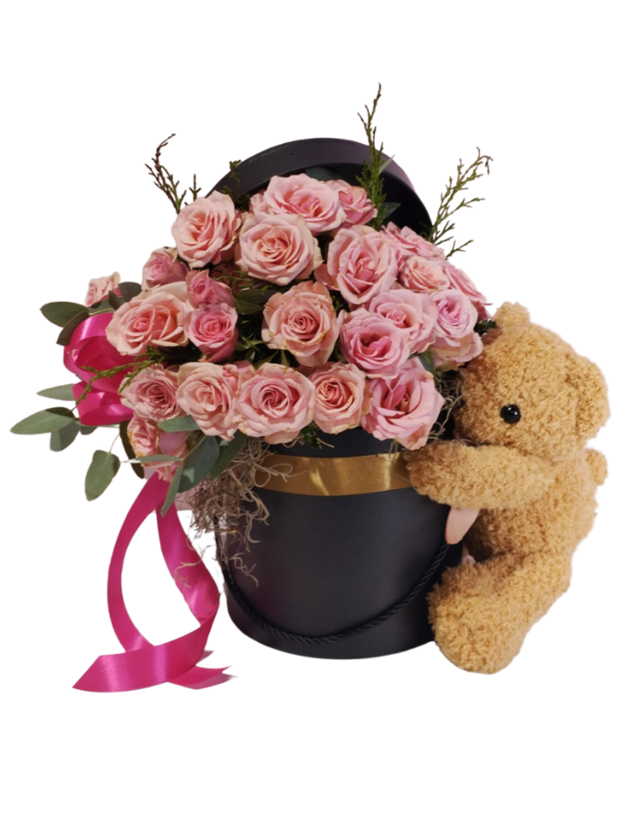 Cute rose bear