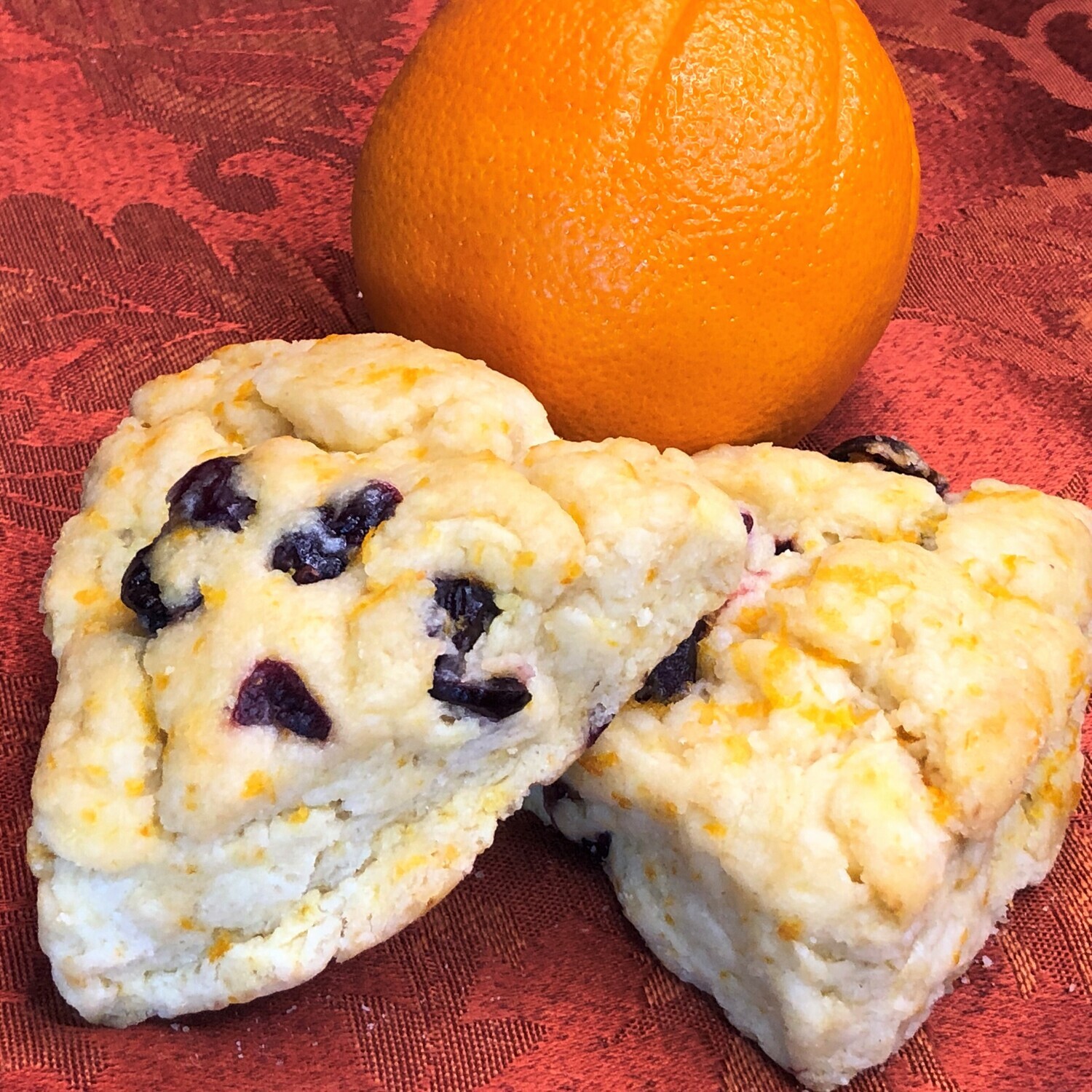 Orange Glazed Scones With Cranberries