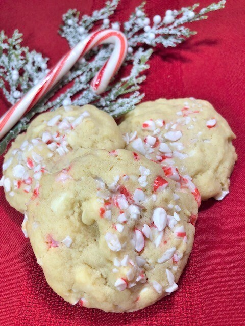 White Chocolate Peppermint Cookies