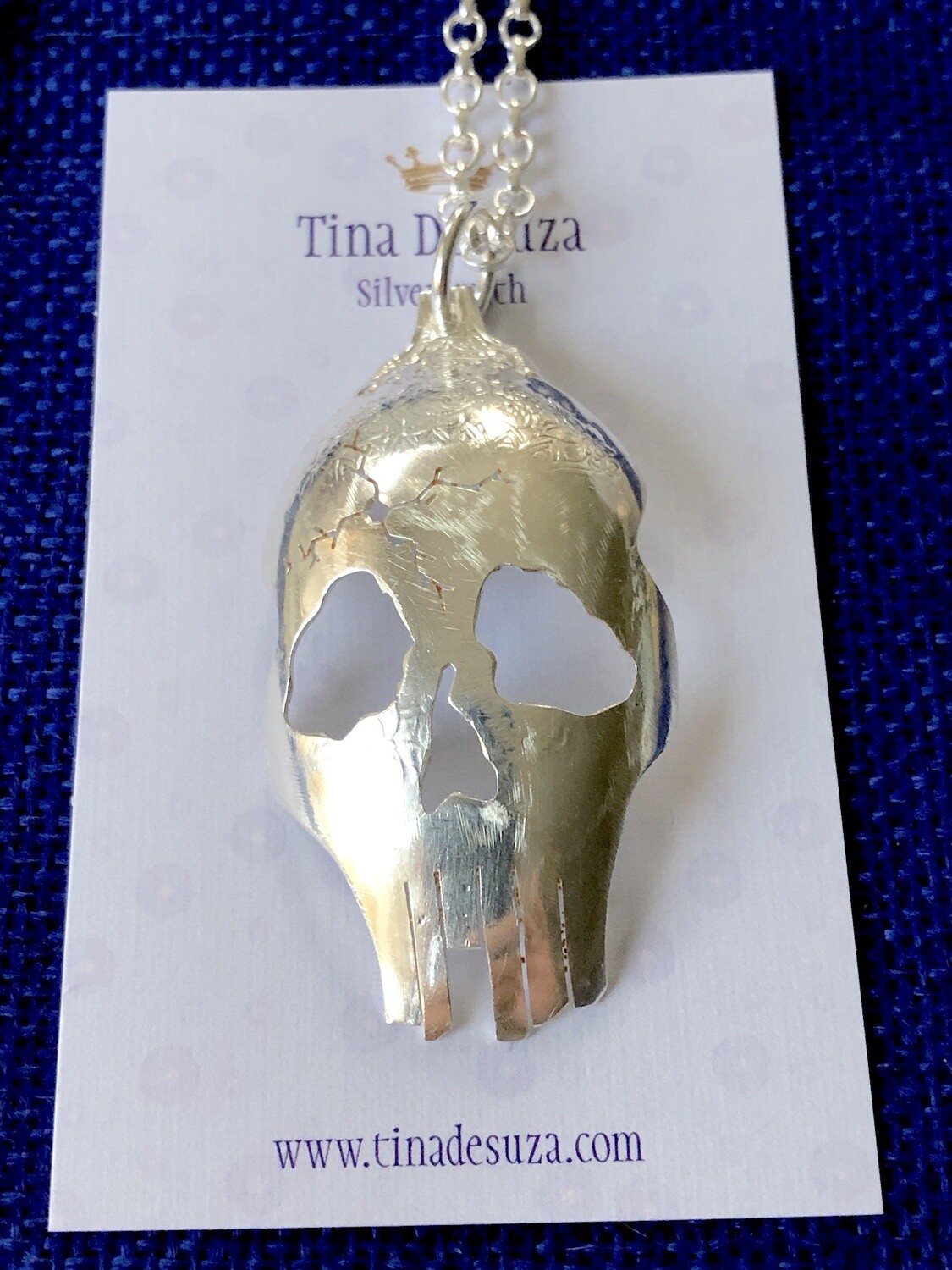 Pendant: Hand Cut Skull (2)
