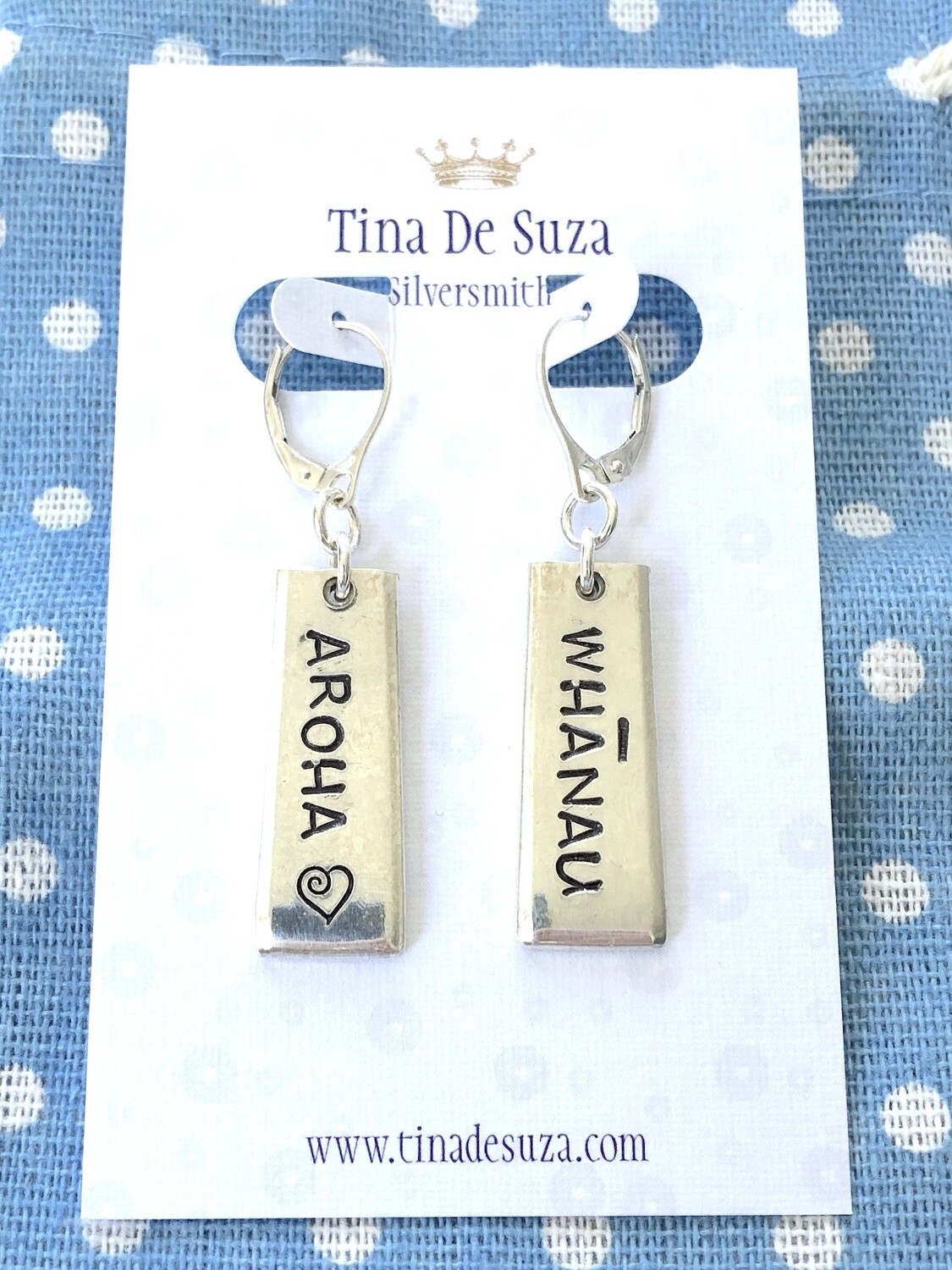 Vintage Cutlery Earrings - WHANAU / AROHA