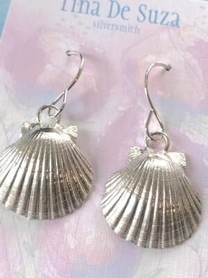 Scallop Shell Earrings (origin: Takapuna Beach, NZ)