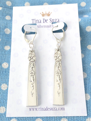 vintage: teaspoon earrings