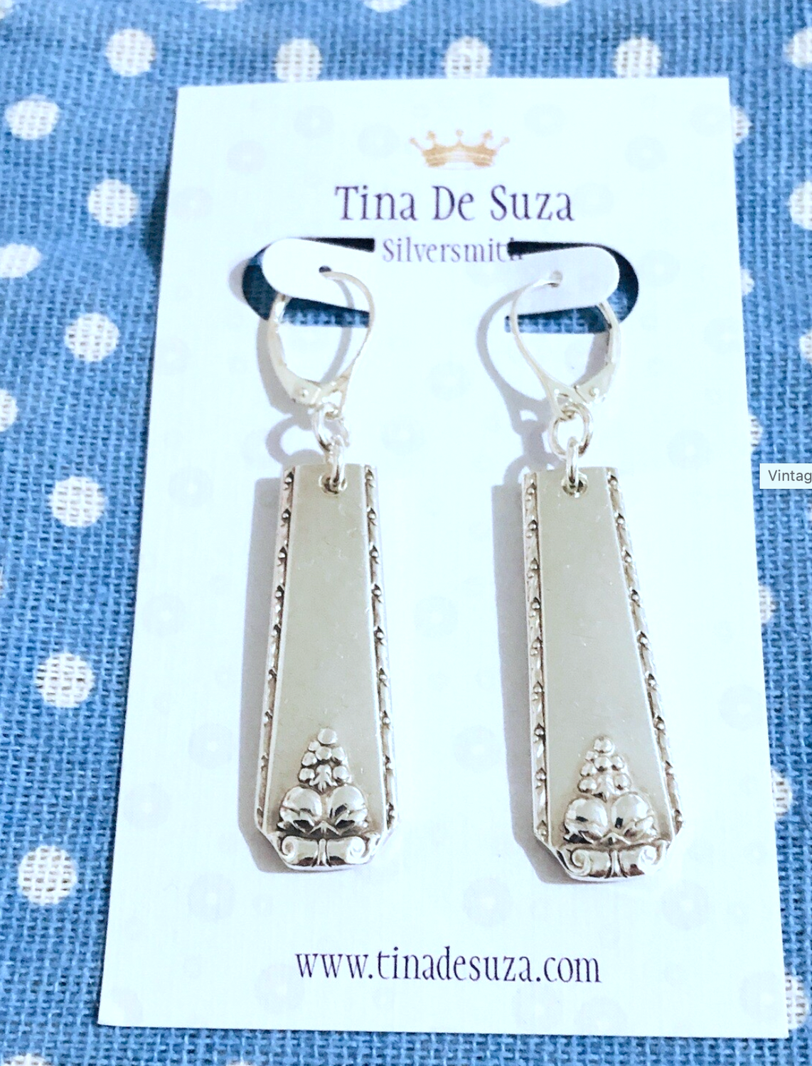 Vintage Cutlery Earrings - Bordeaux, 1945