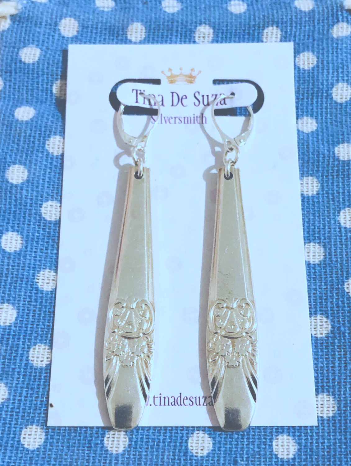 Vintage Cutlery Earrings - circa 1950s