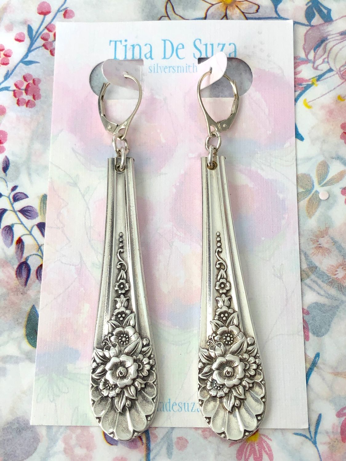 Vintage Cutlery Earrings - Jubilee, 1953