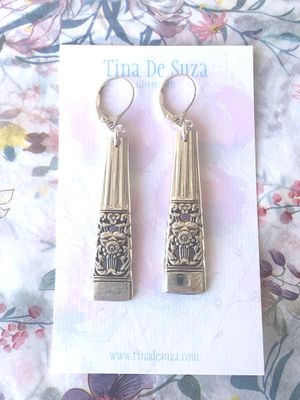 Vintage Cutlery Earrings - Coronation, 1936