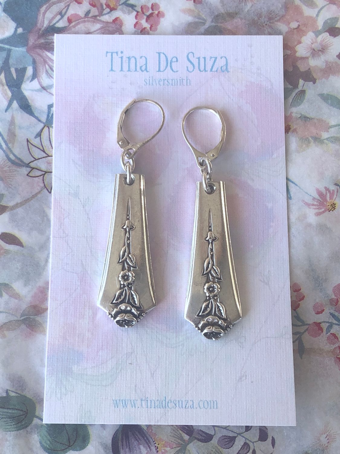 Vintage Cutlery Earrings - Spring Garden, 1949