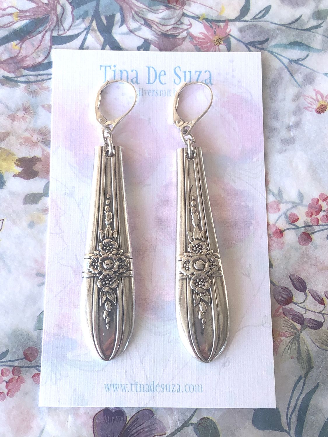 Vintage Cutlery Earrings - Triumph, 1941