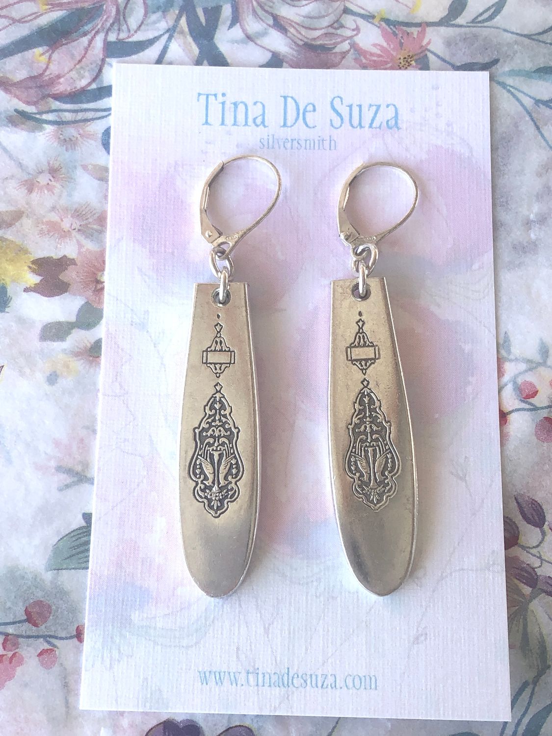 Vintage Cutlery Earrings - Bird of Paradise, 1923