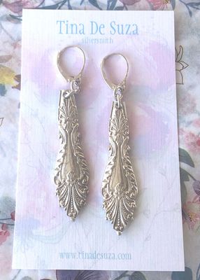vintage: teaspoon earrings