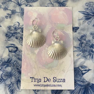 Scallop Shell Earrings (origin: Takapuna Beach, NZ)