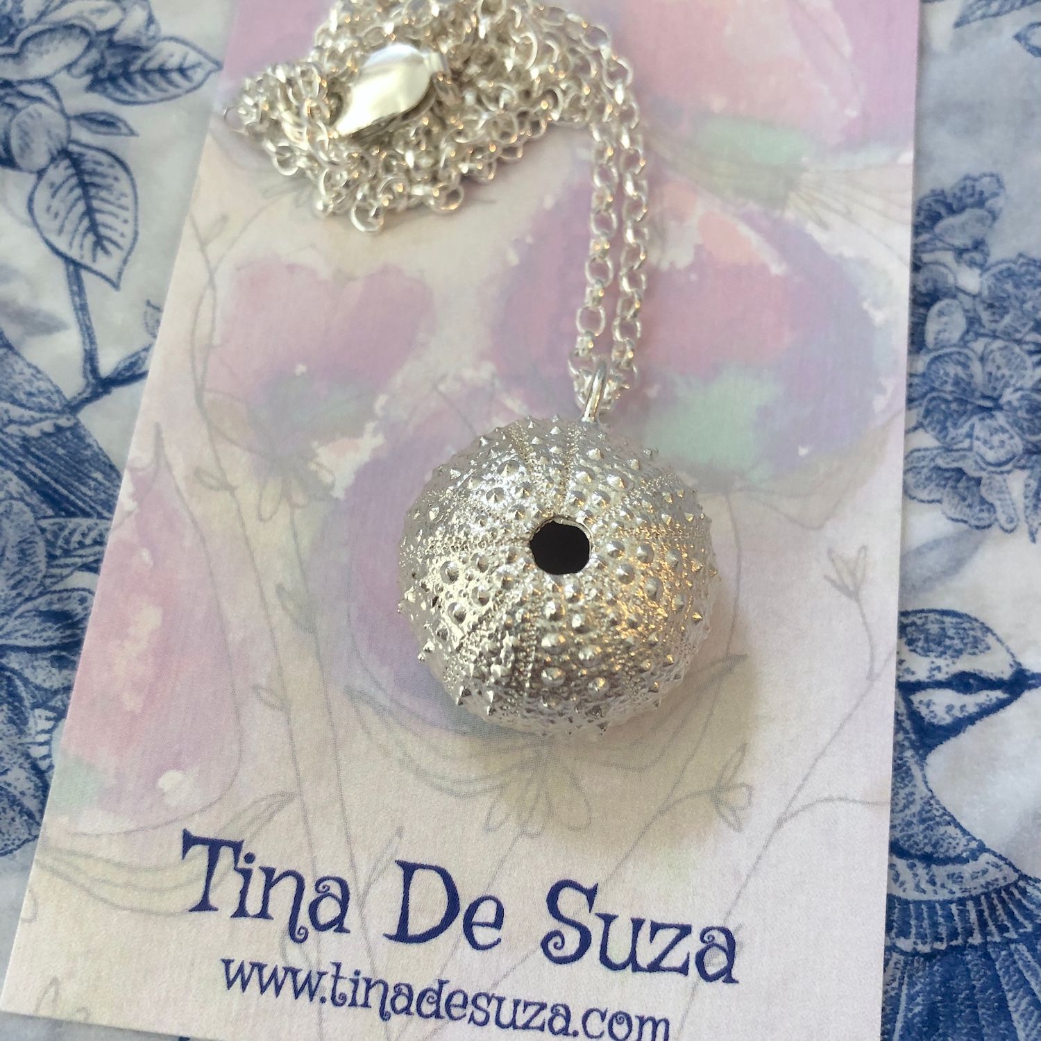 Pendant: Solid Sterling Kina (origin: Whangarei Heads, NZ)