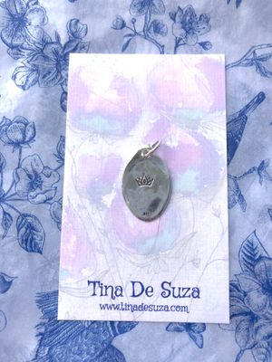 Sterling Tag - tiny crown stamp