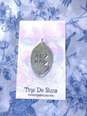 Sterling Tag - AROHA  &lt;3 (love)